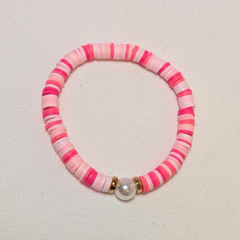 Pink Pearl Friendship Bracelet - Mixed Pattern