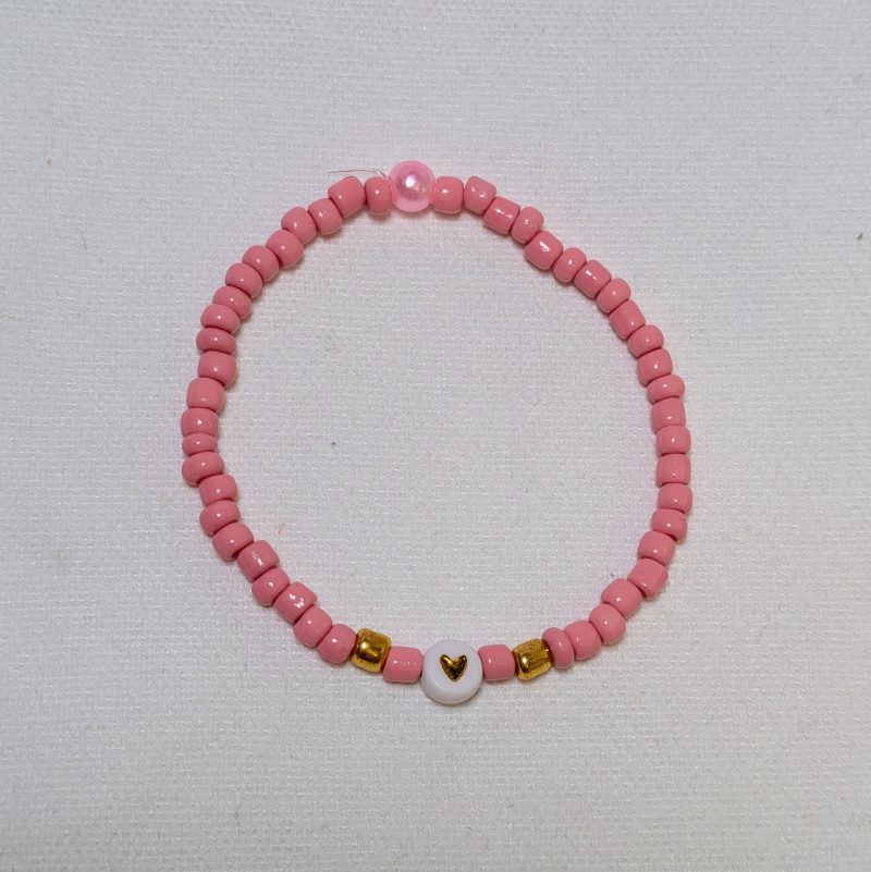 Dainty Pink Heart Friendship Bracelets