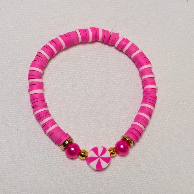 Cute Candy Pink Friendship Bracelet