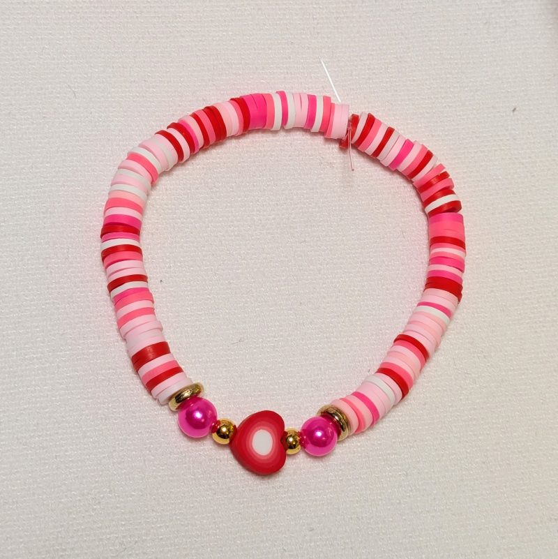 Messed Up Heart Friendship Bracelet - Red