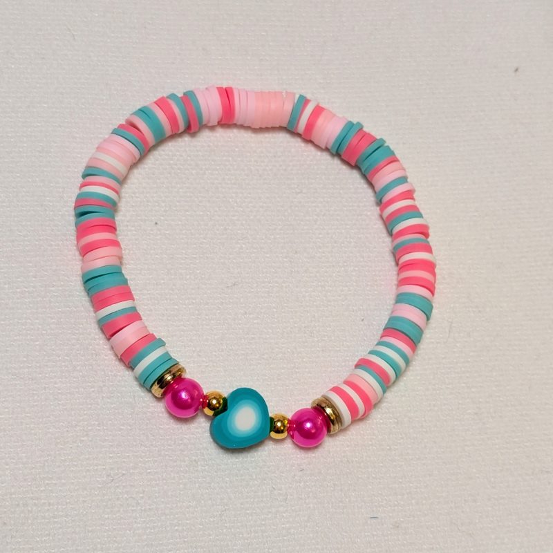 Messed Up Heart Friendship Bracelet - Teal