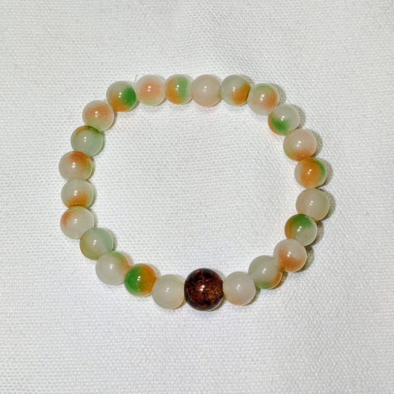 Orange Marble Friendship Bracelet