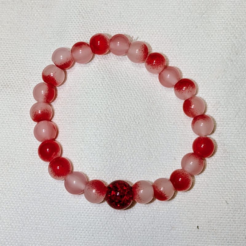 Red Marble Friendship Bracelet