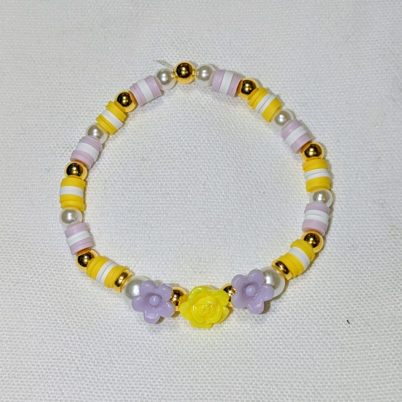 Bouquet Friendship Bracelet Purple and Yellow - Handmade Purple and Yellow friendship bracelet