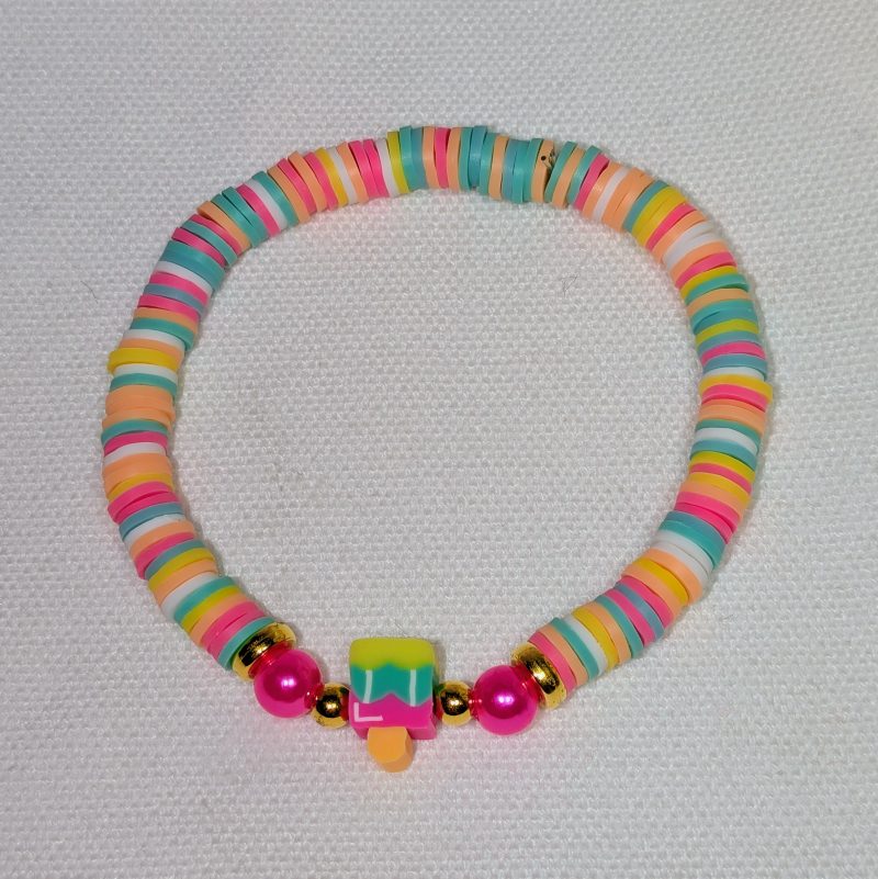 Ice Cream Clay Bead Friendship Bracelet - Handmade Mixed friendship bracelet